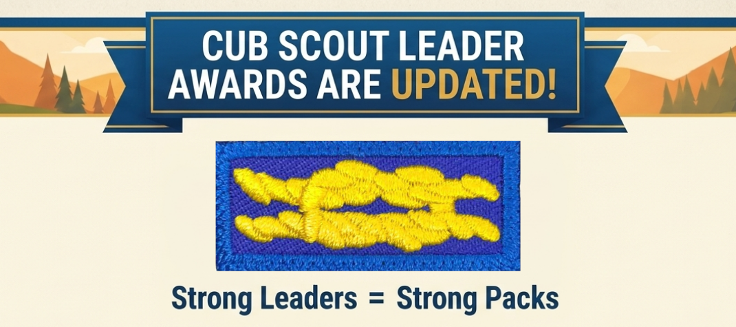Cub Scout Leader Awards are Updated